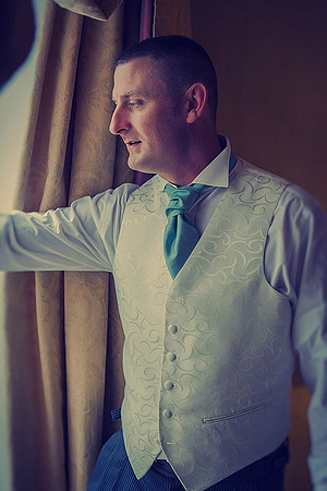 Best man checking on things