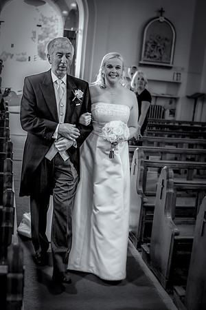 Pat walks Clodagh down the aisle