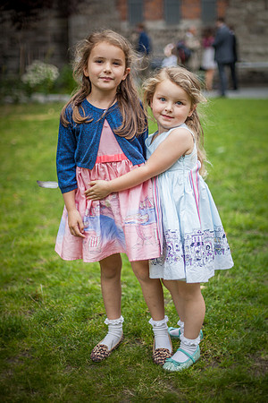 Flower girls Maya and her sister Jessica (my own daughters!)